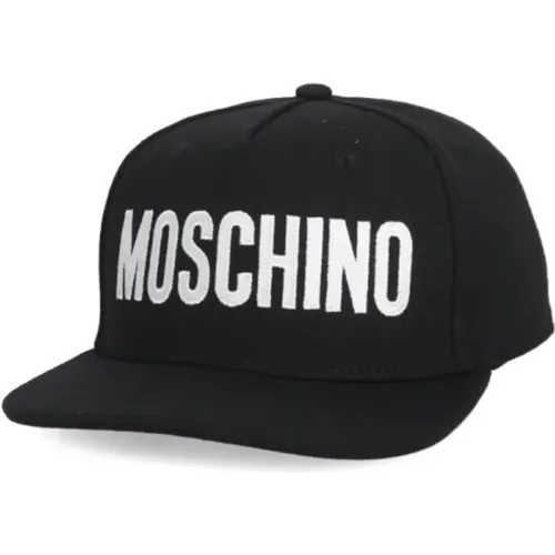 Baseball Cap with Contrasting Logo , male, Sizes: ONE SIZE - Moschino - Modalova