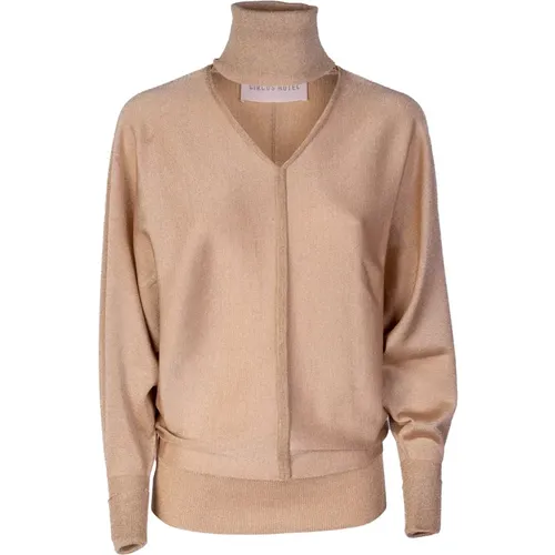 Wo Sweater with High Neck and Front Opening , female, Sizes: 2XS - Circus Hotel - Modalova