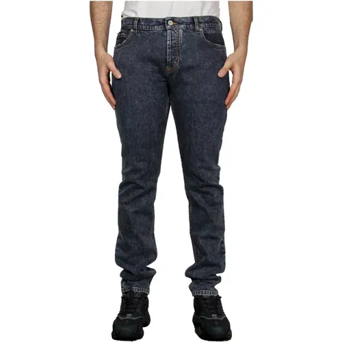 Slim Fit Grey Jeans , male, Sizes: W30, W35, W32, W34, W36, W31, W33 - Balmain - Modalova