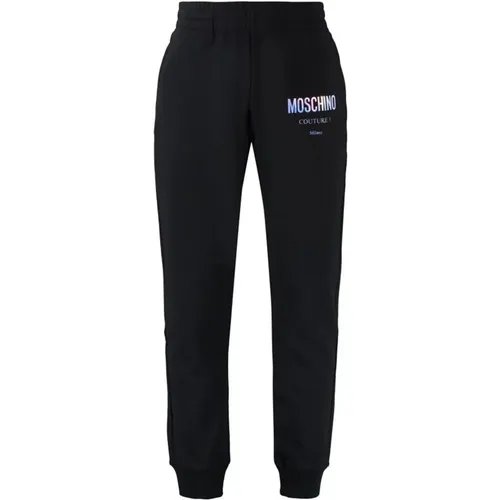 Logo Print Sweatpants , male, Sizes: XL - Moschino - Modalova