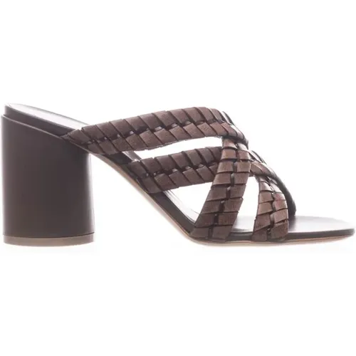 Leather Sandals for Warm Climates , female, Sizes: 4 UK - Casadei - Modalova