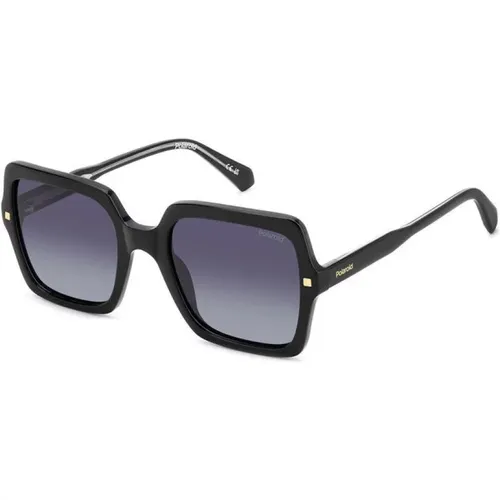 Sunglasses Polarized Shaded Gray , female, Sizes: 55 MM - Polaroid - Modalova