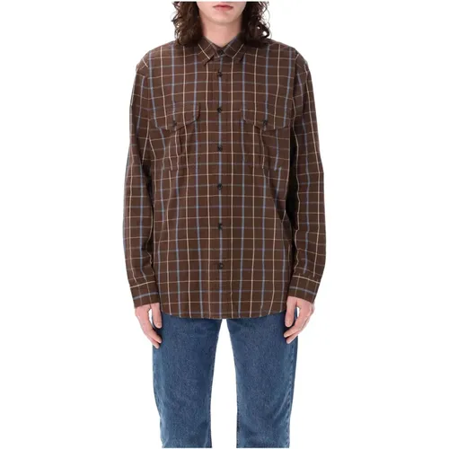 Men's Clothing Shirts Olive Check Ss24 , male, Sizes: S, L - Filson - Modalova