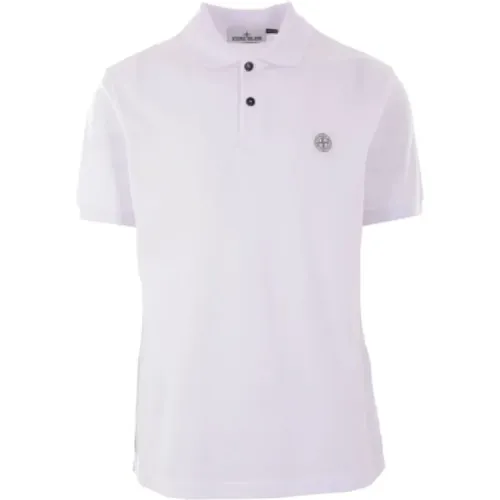 Polo T-shirt with Logo Patch , male, Sizes: M - Stone Island - Modalova