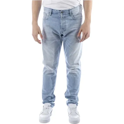 Tinmar Konische Blaue -Jeans , Herren, Größe: W33 L32 - Replay - Modalova
