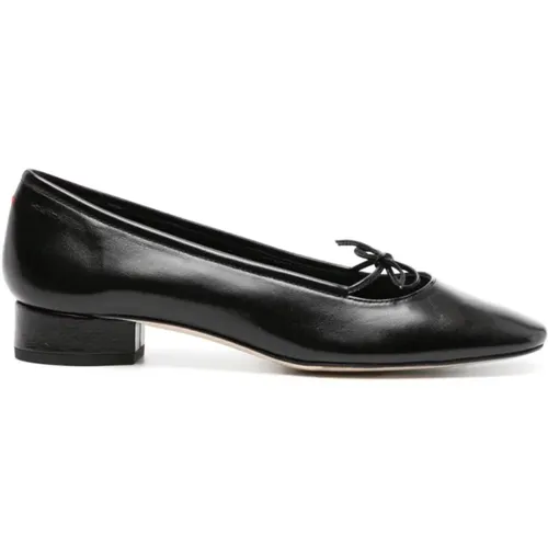 Schwarze Leder Ballerina Pumps - aeyde - Modalova