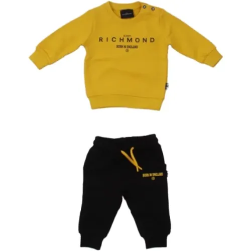 Gelbes Logo Sweatshirt und Hose Set - John Richmond - Modalova