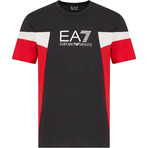 T-Shirts , male, Sizes: 3XL, XL, M, S, L, 2XL - Emporio Armani EA7 - Modalova