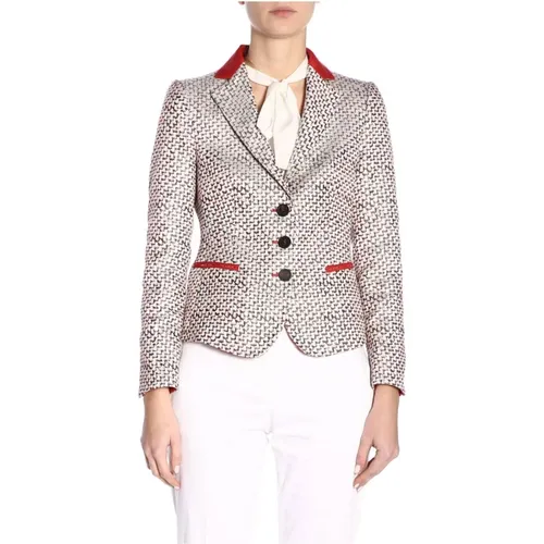Elevate Your Style with this Women`s Blazer Jacket , female, Sizes: M - Emporio Armani - Modalova