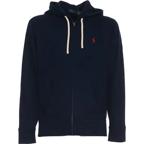 Herrenbekleidung Sweatshirts Blau Aw24 , Herren, Größe: L - Ralph Lauren - Modalova