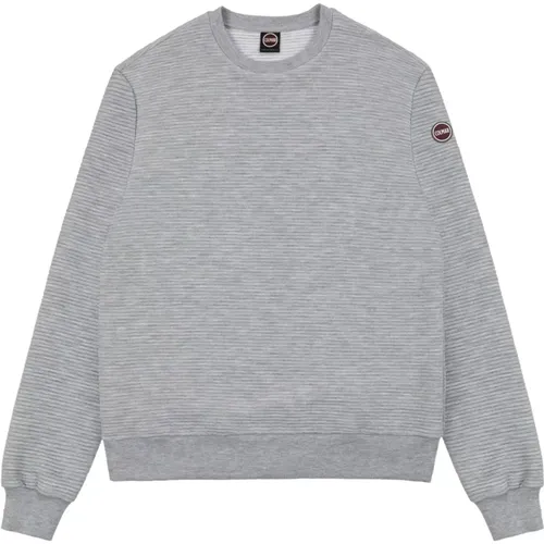 Kapuzenloser Sweatshirt Baumwolle Polyester Elasthan , Herren, Größe: L - Colmar - Modalova