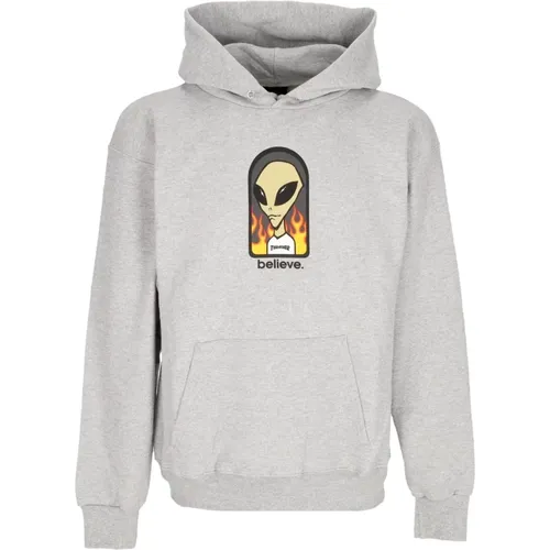 Grauer Hoodie mit individuellem Druck , Herren, Größe: S - Thrasher - Modalova