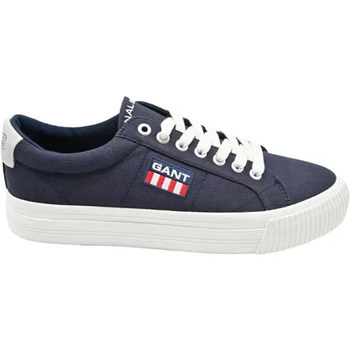 Canvas Sneakers in Marineblau , Herren, Größe: 44 EU - Gant - Modalova