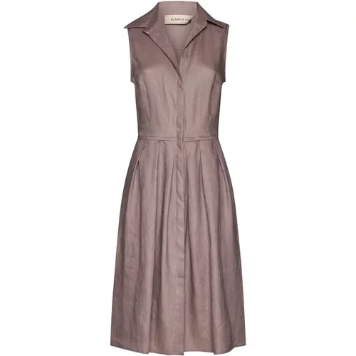 Dove Grey Cinta Dress , female, Sizes: XS, XL, 2XS, L, M, S - Blanca Vita - Modalova