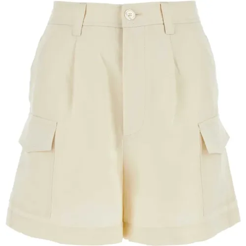 Stilvolle Ivory Viscose Blend Shorts - Woolrich - Modalova