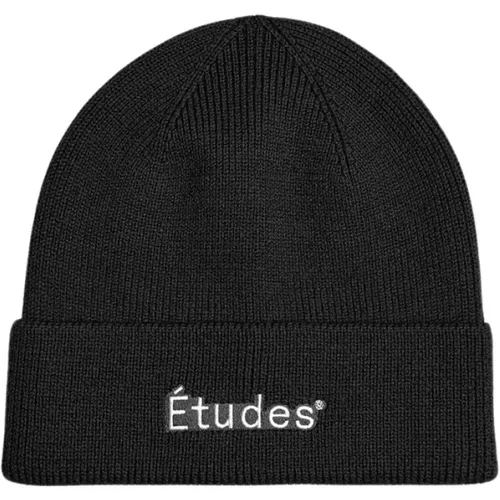 Stylish Winter Beanie Hat , male, Sizes: ONE SIZE - Études - Modalova