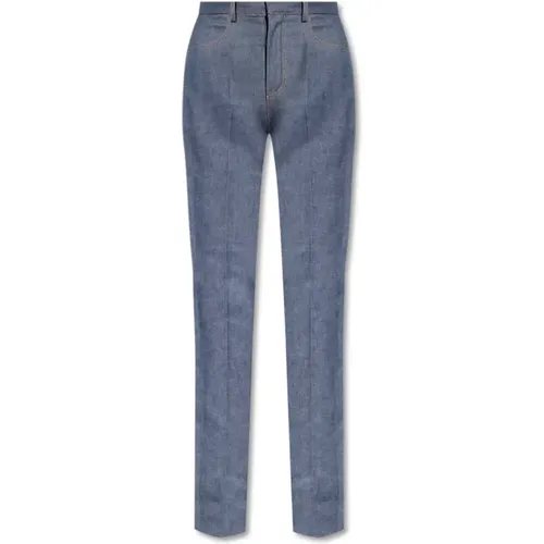 High-Waisted Boot-Cut Jeans , female, Sizes: 2XL - Saint Laurent - Modalova