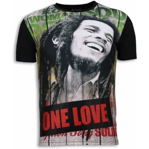 Bob Marley One Love - Herren T-Shirt - 6165 - Local Fanatic - Modalova