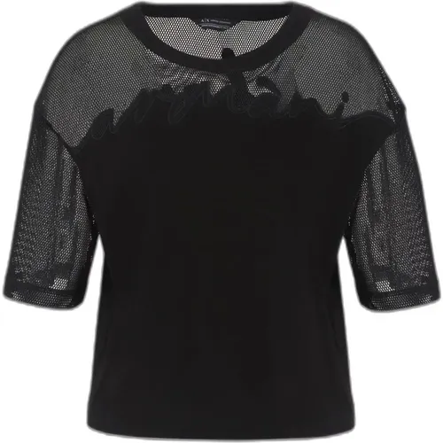 T-Shirts , female, Sizes: XS, L, M - Armani Exchange - Modalova