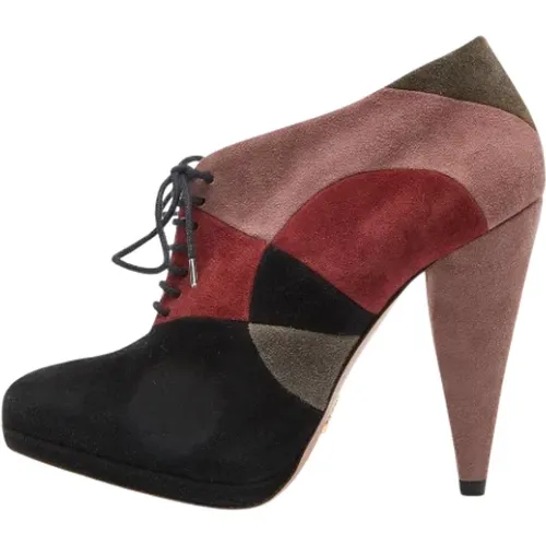 Pre-owned Suede boots , female, Sizes: 3 1/2 UK - Prada Vintage - Modalova