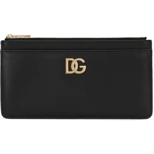 Leather Wallets , female, Sizes: ONE SIZE - Dolce & Gabbana - Modalova