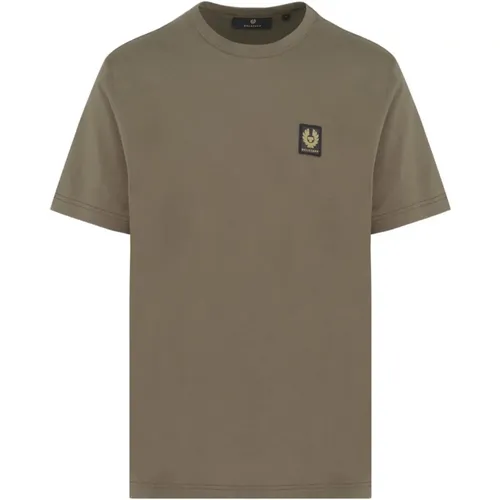 Logo Patch Cotton T-Shirt , male, Sizes: S, L, M - Belstaff - Modalova
