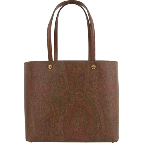 Essential Arnica and Leather Shopping Bag , female, Sizes: ONE SIZE - ETRO - Modalova