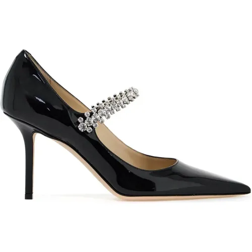 Crystal Strap Bing Patent Leather Pumps , female, Sizes: 3 1/2 UK, 6 UK, 5 1/2 UK, 7 UK, 4 1/2 UK, 8 UK, 3 UK, 4 UK, 5 UK - Jimmy Choo - Modalova