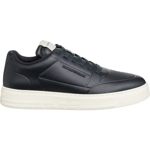 Einfache Schnürsneakers , Herren, Größe: 39 EU - Emporio Armani - Modalova