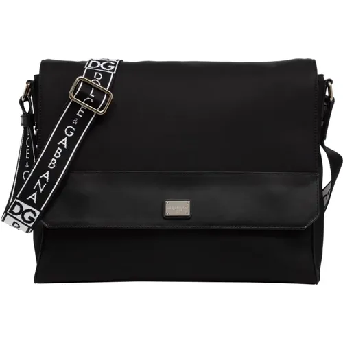Adjustable Strap Messenger Bag , male, Sizes: ONE SIZE - Dolce & Gabbana - Modalova