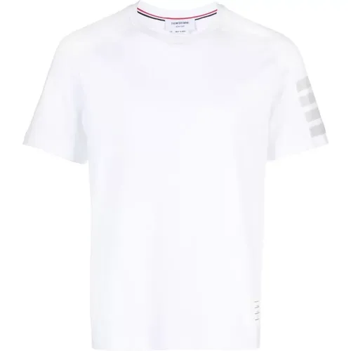Bar Stripe Short-Sleeve T-shirt , male, Sizes: L, 2XL - Thom Browne - Modalova