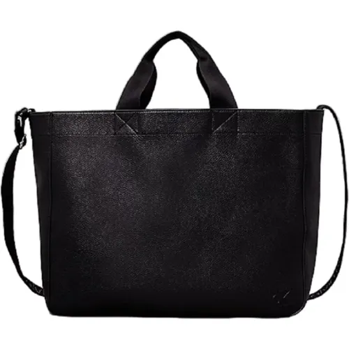 Schwarze Eco-Leder Tote Tasche - Calvin Klein - Modalova