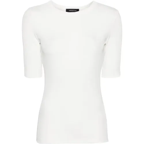 Weiße T-Shirts & Polos für Frauen , Damen, Größe: S - Fabiana Filippi - Modalova