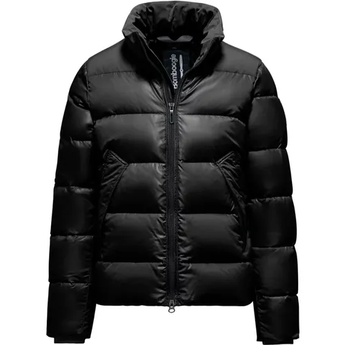 Two-material Down Jacket with Stand Collar , male, Sizes: L - BomBoogie - Modalova