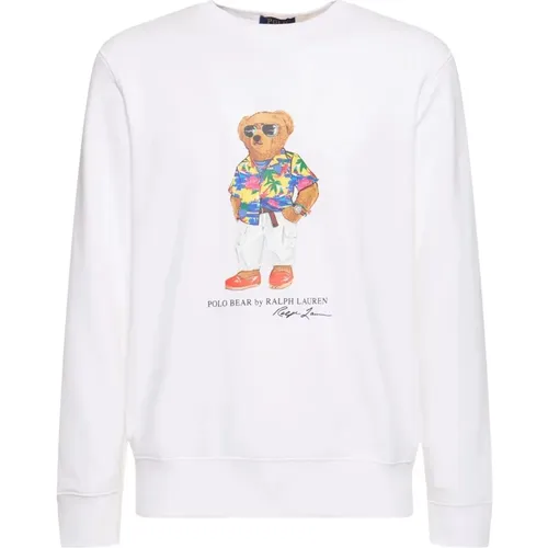 Teddy Bear Crew Neck Sweatshirt , male, Sizes: M, S - Ralph Lauren - Modalova
