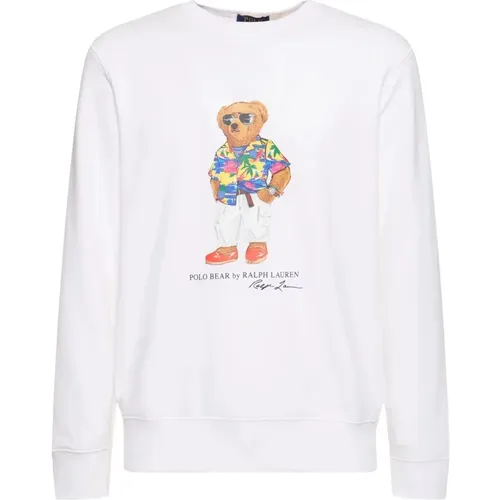 Teddy Bear Crew Neck Sweatshirt , male, Sizes: XL - Ralph Lauren - Modalova