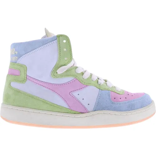 Rainbow Mi Basket Sneakers , female, Sizes: 3 1/2 UK, 4 UK, 7 1/2 UK, 7 UK - Diadora - Modalova