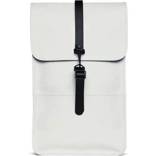 Stylischer Grauer Rucksack mit Laptopfach , unisex, Größe: ONE Size - Rains - Modalova