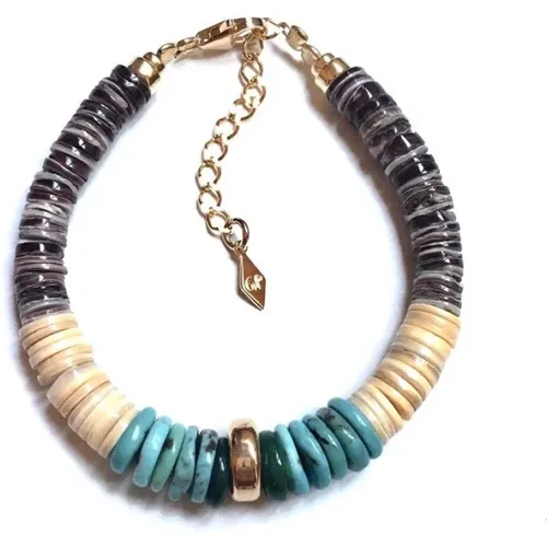 Multicolored Shell and Turquoise Bracelet , female, Sizes: ONE SIZE - Gachon Pothier - Modalova