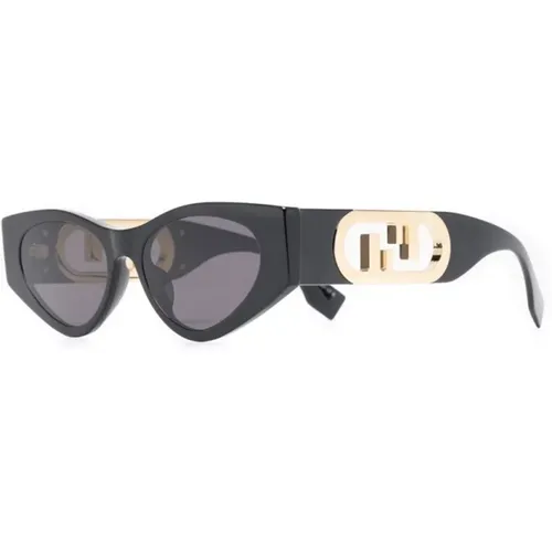 Fe40049I 01A Sunglasses , female, Sizes: 54 MM - Fendi - Modalova