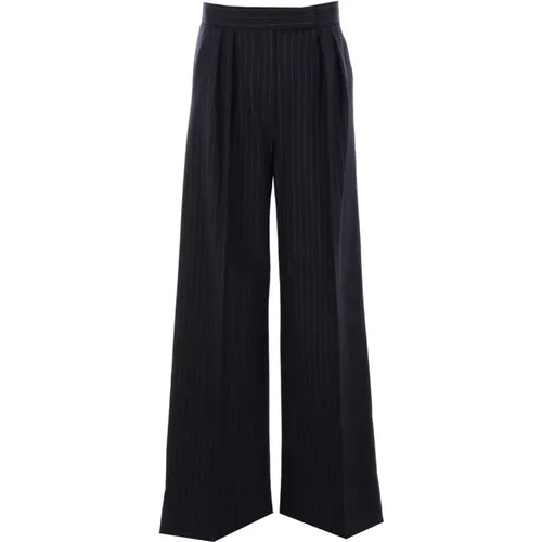 Palazzo Wollstretch Hose , Damen, Größe: 2XS - Max Mara - Modalova