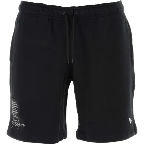Schwarze Baumwoll-Bermuda-Shorts , Herren, Größe: XL - Yohji Yamamoto - Modalova