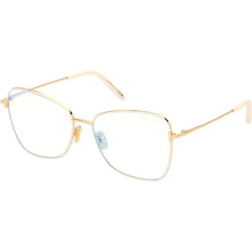 Blau Block Brillengestell,Glasses - Tom Ford - Modalova