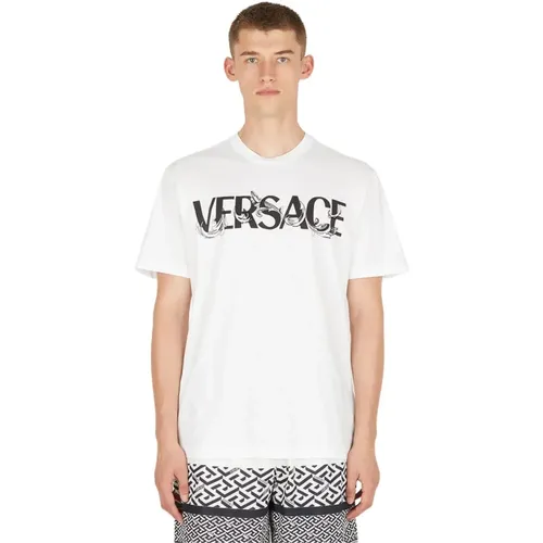 T-Shirt , Herren, Größe: M - Versace - Modalova