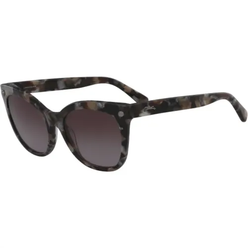 Braune Azetat Damen Sonnenbrille - Longchamp - Modalova