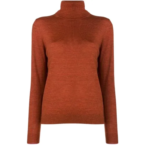 Turtleneck Jumper in Camel Wool , female, Sizes: M, L - PS By Paul Smith - Modalova