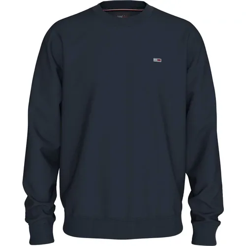 Blauer Flaggenbestickter Pullover - Tommy Jeans - Modalova