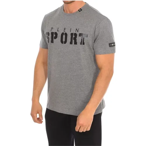 T-Shirt mit kurzen Ärmeln und Claw-Print,T-Shirt mit kurzem Ärmel und Claw-Print,Kurzarm T-Shirt mit Markendruck - Plein Sport - Modalova