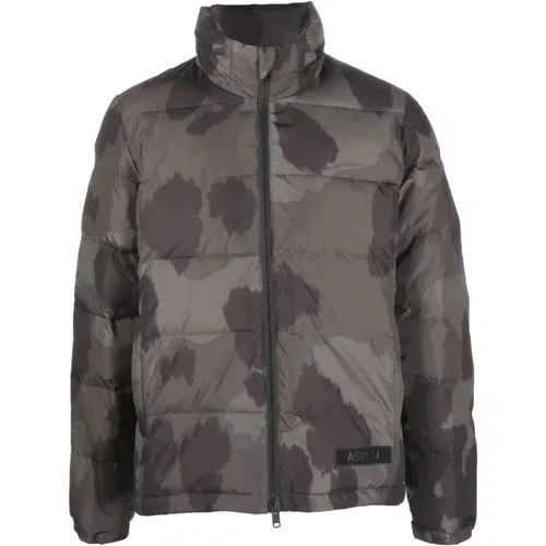 Quilted Camouflage Jacket , male, Sizes: XL - Aspesi - Modalova