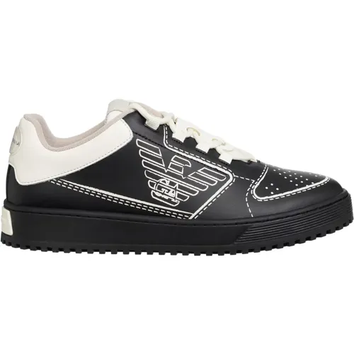 Multicolor Schnürverschluss Sneakers , Herren, Größe: 40 EU - Emporio Armani - Modalova